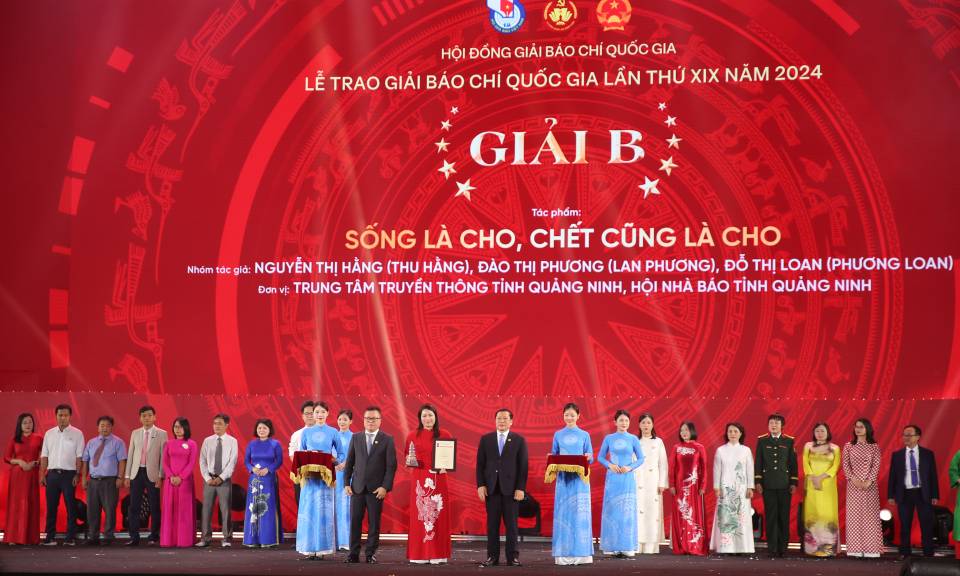 Trung tâm Truyền thông Quảng Ninh đoạt 4 giải tại Giải Báo chí Quốc gia lần thứ XIX, năm 2024