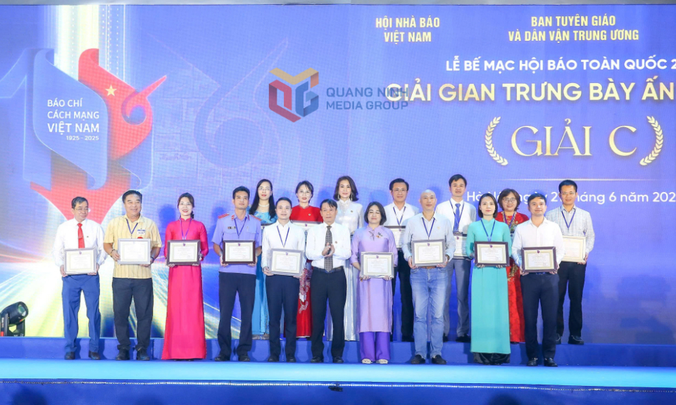 Hội Nhà báo Quảng Ninh đoạt giải gian hàng trưng bày ấn tượng tại Hội Báo toàn quốc 2025