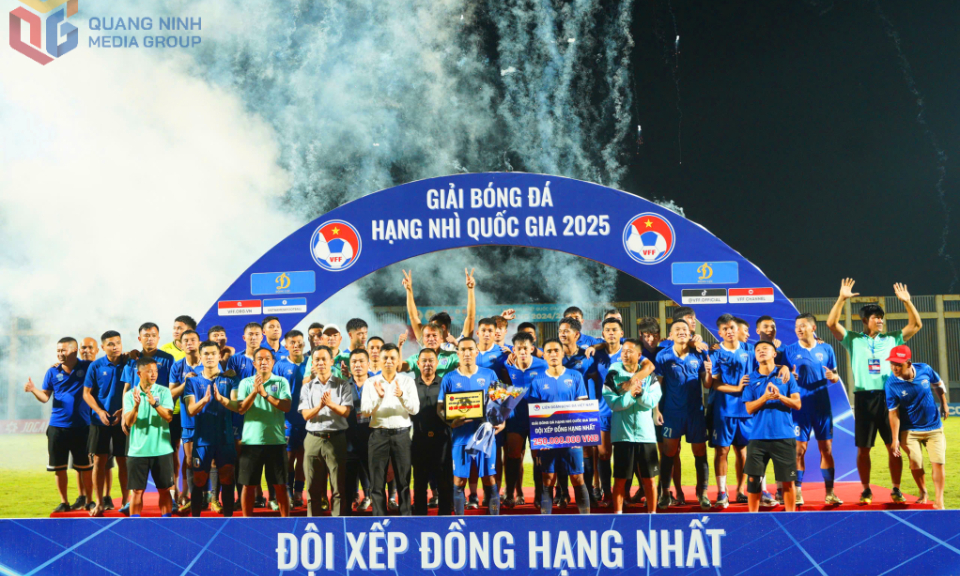 Ngược dòng ngoạn mục, Quảng Ninh xếp đồng hạng Nhất giải hạng Nhì Quốc gia 2025