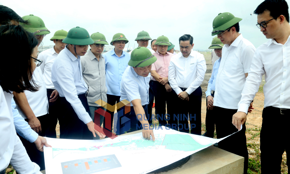 Bí thư Tỉnh ủy Vũ Đại Thắng, làm việc với Ban Thường vụ Thị ủy Quảng Yên, tháng 6-2025