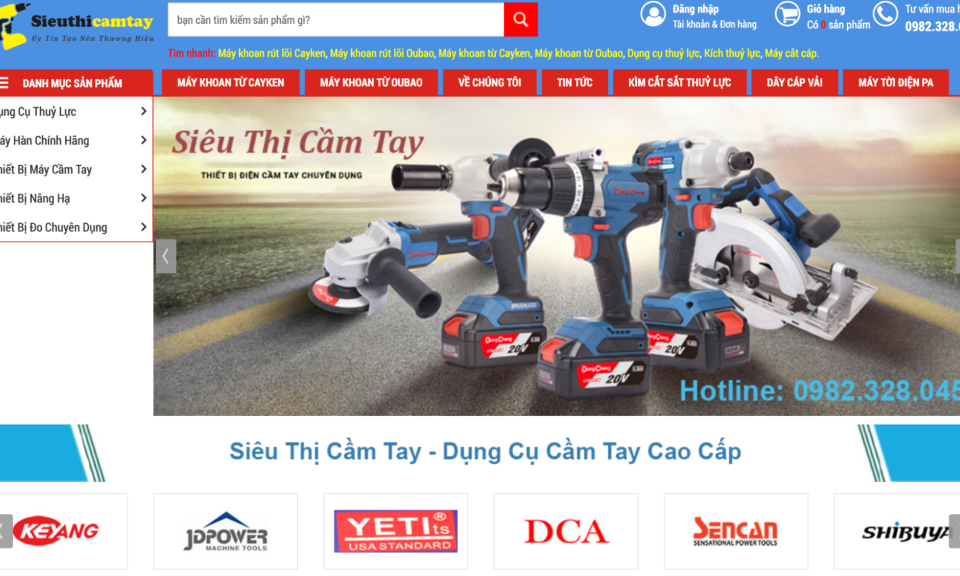 Siêu thị điện máy cầm tay: Nơi cung cấp máy ép cos thủy lực chất lượng cao