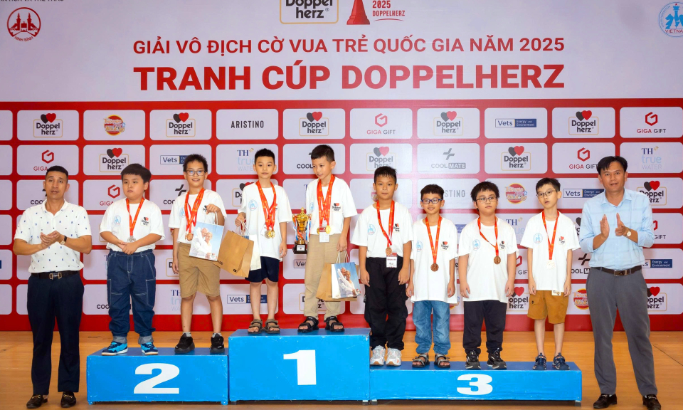 Quảng Ninh giành 3 HCV tại Giải Cờ vua VĐ trẻ quốc gia 2025