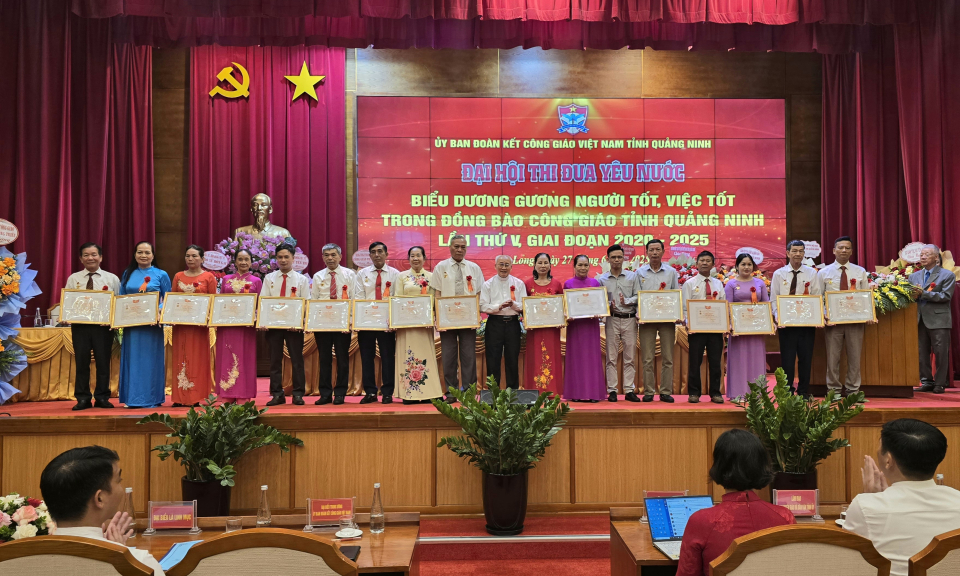 Đại hội Thi đua yêu nước, biểu dương gương người tốt, việc tốt trong đồng bào Công giáo tỉnh giai đoạn 2020-2025