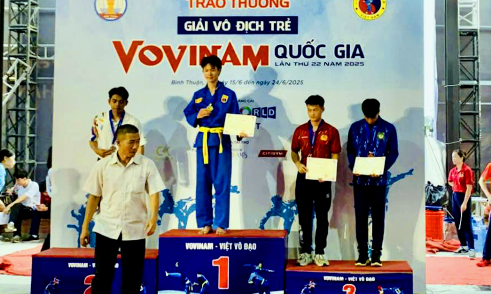 Quảng Ninh đoạt HCV tại Giải vô địch trẻ Vovinam quốc gia 2025