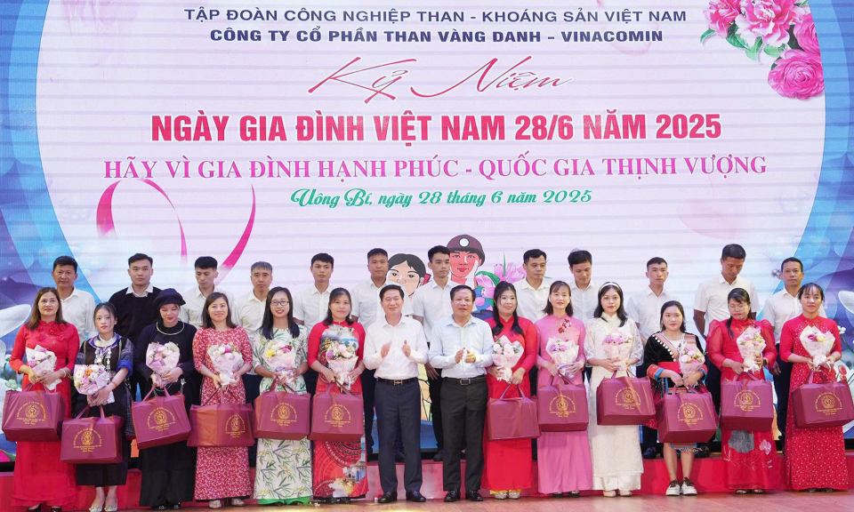 Công ty CP Than Vàng Danh tổ chức kỷ niệm Ngày Gia đình Việt Nam 