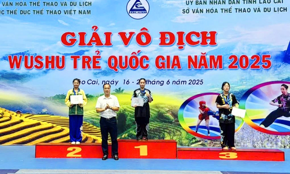Quảng Ninh giành 1 HCV Giải vô địch Wushu trẻ Quốc gia 2025