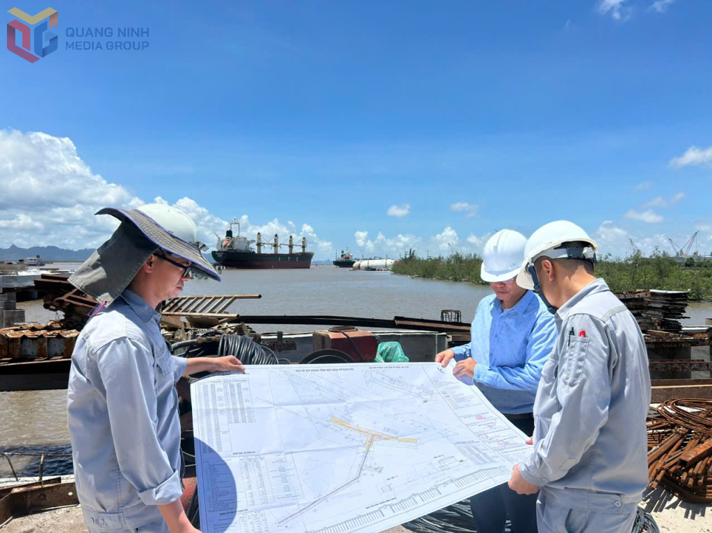 Khu vực sửa chữa tàu của Công ty CP Nosco Shipyard trên địa bàn phường Liên Hoà sau sắp xếp.