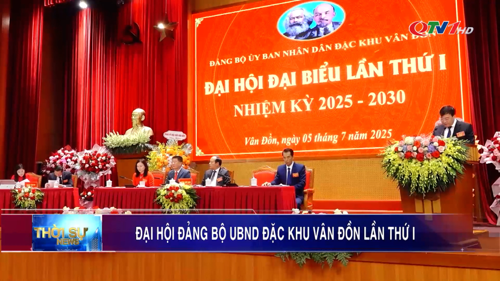 Đại hội Đảng Bộ UBND Đặc khu Vân Đồn lần thứ I, nhiệm kỳ 2025 - 2030