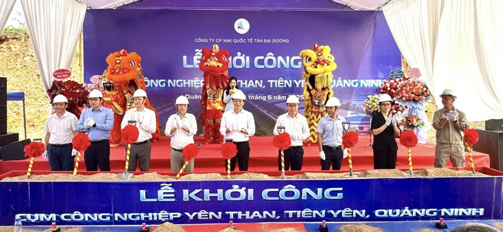 Quảng Ninh khởi công Cụm công nghiệp Yên Than có diện tích 47,6 ha.