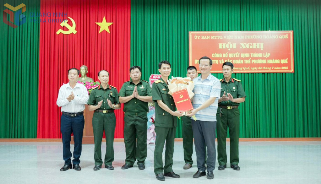 Hội CCB phường Hoàng Quế kiện toàn nhận quyết định