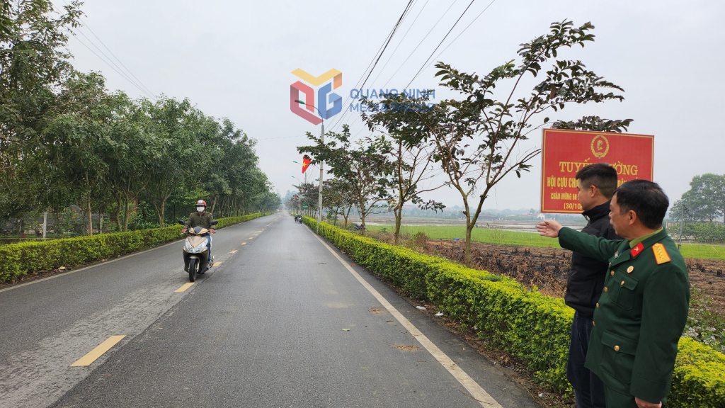 Tuyến đường kiểu mẫu xã An Sinh do Hội CCB xã triển khai thực hiện.