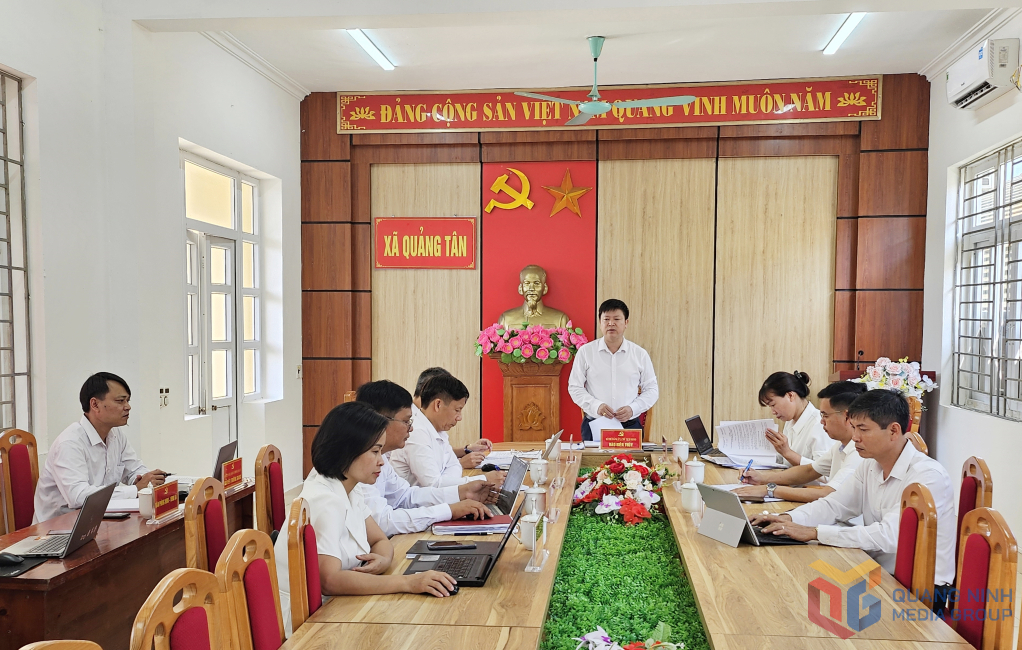 BTV Đảng ủy xã Quảng Tân tập trung thảo luận một số nhiệm vụ phát triển kinh tế xã hội năm 2025.