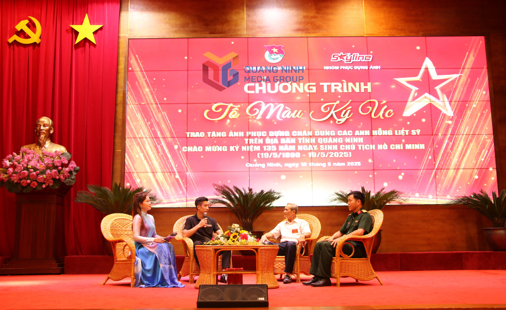 Tỉnh Đoàn phối hợp với nhóm Skyline tổ chức chương trình “Tô màu ký ức” - trao tặng di ảnh phục dựng, nhằm tri ân các Anh hùng liệt sĩ trên địa bàn tỉnh.