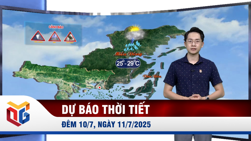 Dự báo thời tiết đêm 10/7, ngày 11/7/2025