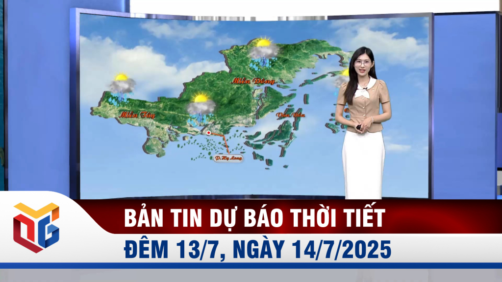 Dự báo thời tiết đêm 13/7, ngày 14/7/2025