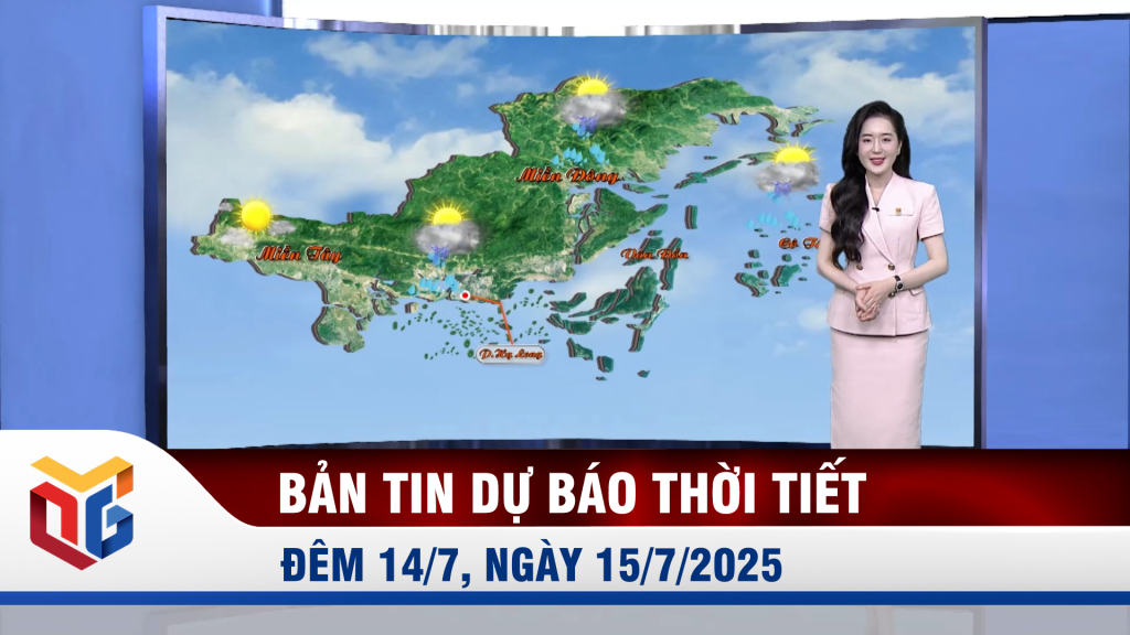 Dự báo thời tiết đêm 14, ngày 15/7/2025