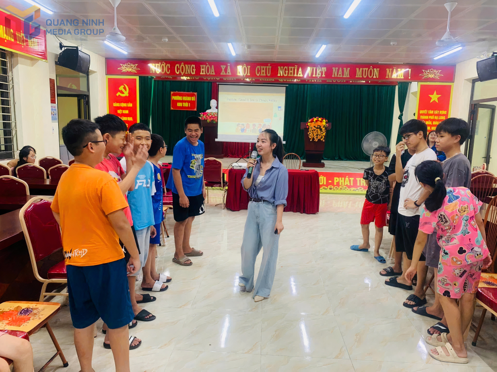 Phường Yên Tử tổ chức sinh hoạt hè cho trẻ em trên địa bàn.