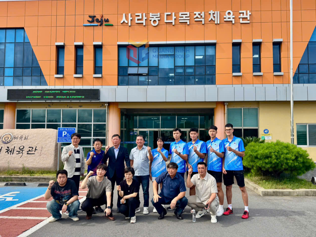Đoàn thể thao Taekwondo Quảng Ninh thăm quan, khảo sát mô hình tổ chức và vận hành Trung tâm Thể thao tỉnh Jeju.