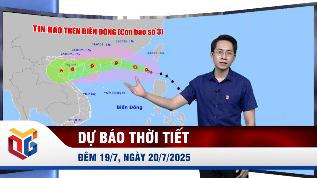 Dự báo thời tiết đêm 19, ngày 20/7/2025