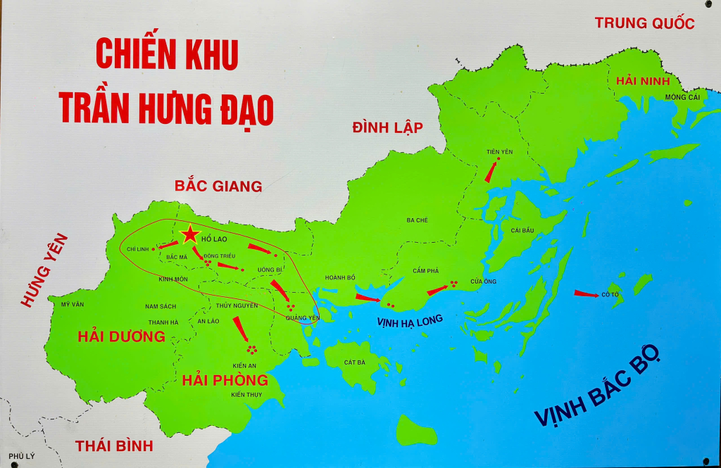 Chiến khu Trần Hưng Đạo (phường An Sinh), nơi ghi dấu sự ra đời của tổ trinh sát, tổ chức tiền thân của Công an tỉnh Quảng Ninh.