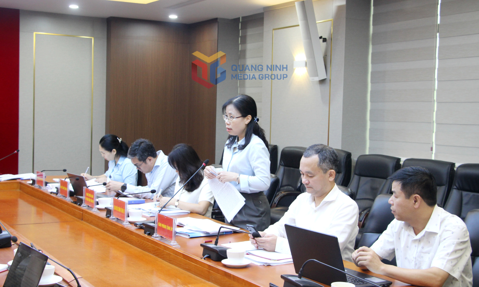 Ban Nội chính Tỉnh ủy phát biểu tại hội nghị.