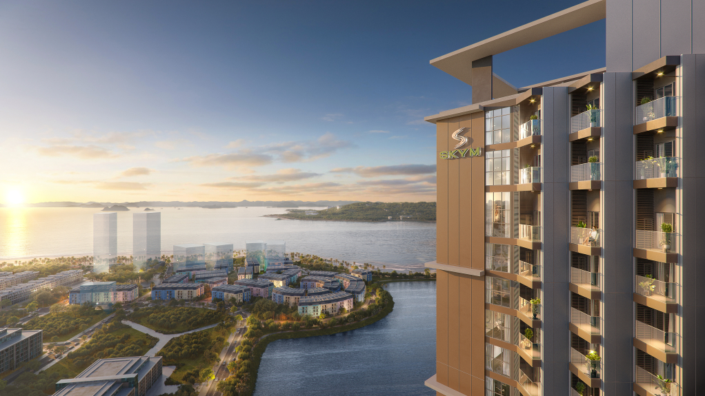 Tháp căn hộ thuộc tổ hợp SkyM tại Halong Marina, hội tụ đồng thời tiềm năng đầu tư và giá trị nghỉ dưỡng ấn tượng.