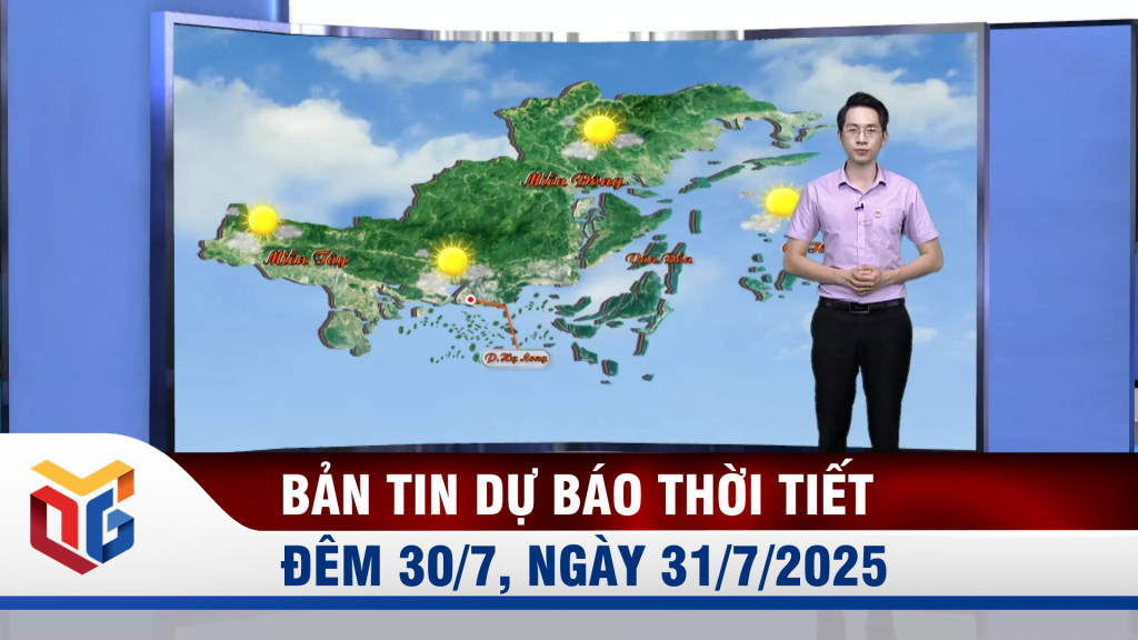 Dự báo thời tiết đêm 30, ngày 31/7/2025