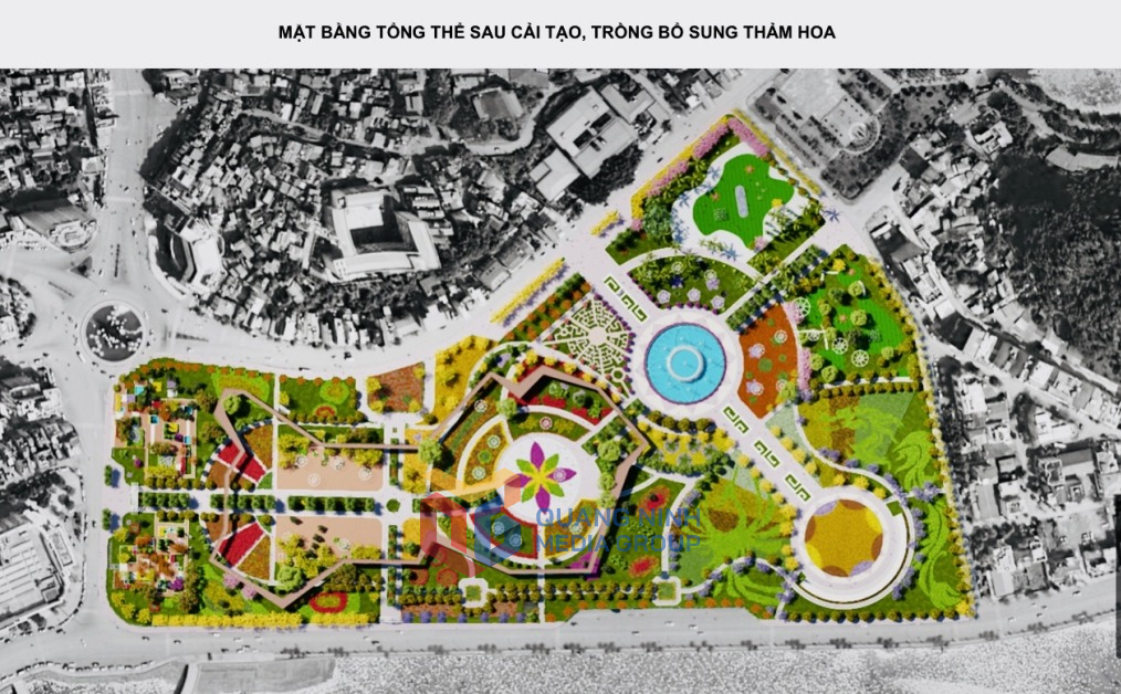 cải tạo Công viên hoa Hạ Long (phường Bạch Đằng).