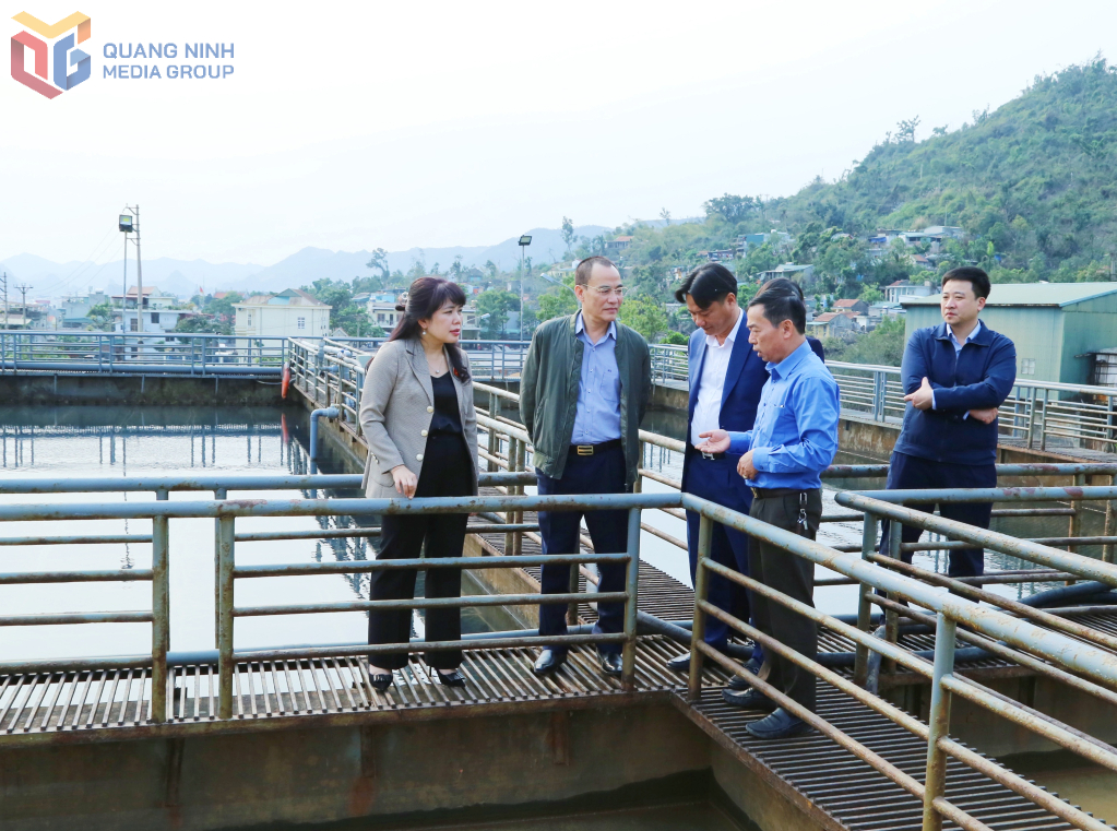 Đoàn ĐBQH tỉnh giám sát việc thực hiện chính sách pháp luật về bảo vệ môi trường tại Công ty TNHH MTV Môi trường TKV. Ảnh: Nguyễn Thanh