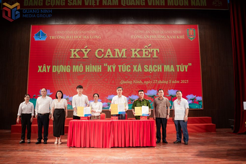 Trường Đại học Hạ Long xây dựng mô hình “Ký túc xá sạch ma tuý”. Ảnh: Cao Quỳnh