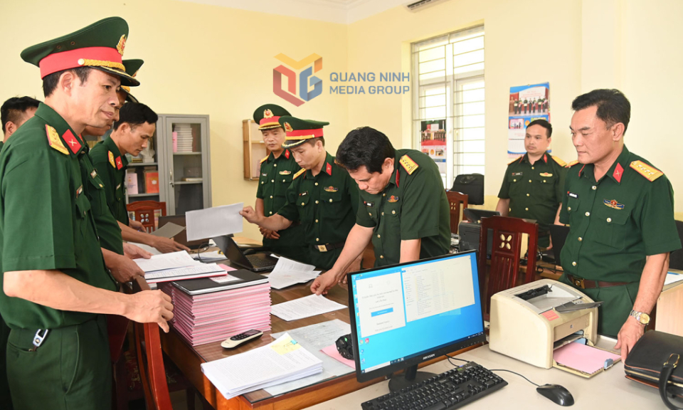 Quân khu 3 kiểm tra triển khai tổ chức quân sự địa phương khi tổ chức bộ máy chính quyền địa phương 2 cấp của Bộ CHQS tỉnh Quảng Ninh