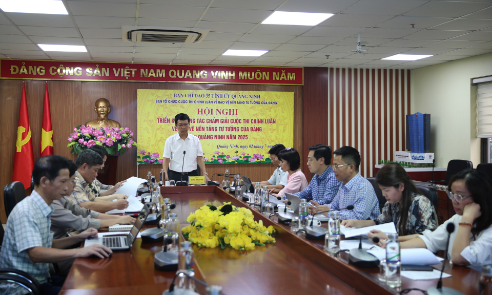 Triển khai công tác chấm giải Cuộc thi chính luận về bảo vệ nền tảng tư tưởng của Đảng tỉnh Quảng Ninh năm 2025