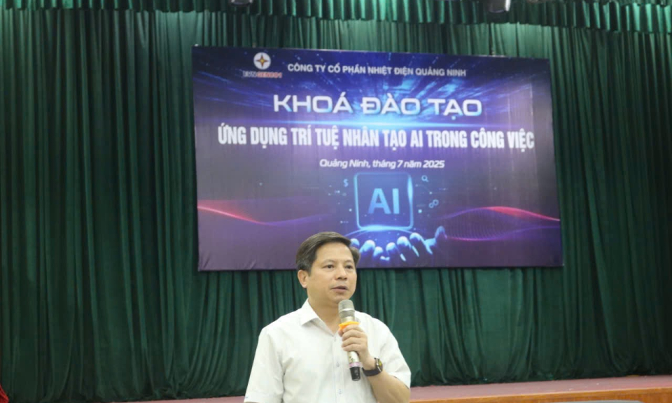 Công ty CP Nhiệt điện Quảng Ninh: Tổ chức khoá đào tạo ứng dụng trí tuệ nhân tạo (AI)