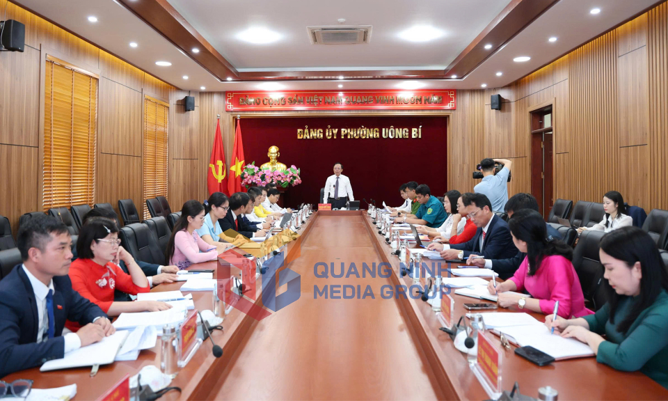 Hội nghị BTV, BCH và Kỳ họp thứ nhất HĐND phường Uông Bí, nhiệm kỳ 2021-2026, tháng 7-2025