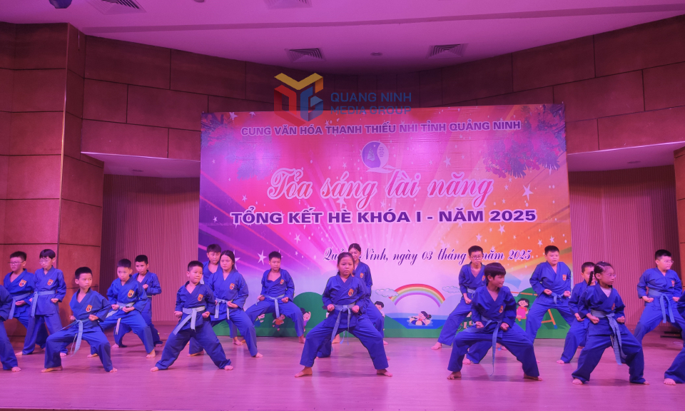 Cung Văn hóa thanh thiếu nhi Quảng Ninh: Tổng kết hè khóa I năm 2025 
