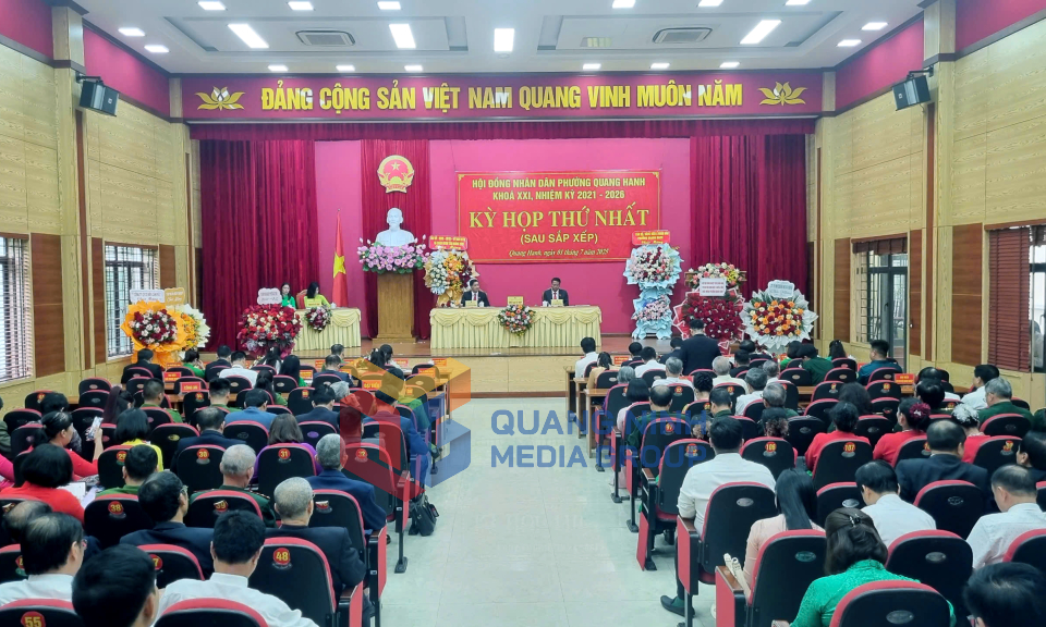 Hội nghị BTV, BCH và Kỳ họp thứ nhất HĐND phường Quang Hanh, nhiệm kỳ 2021-2026, tháng 7-2025