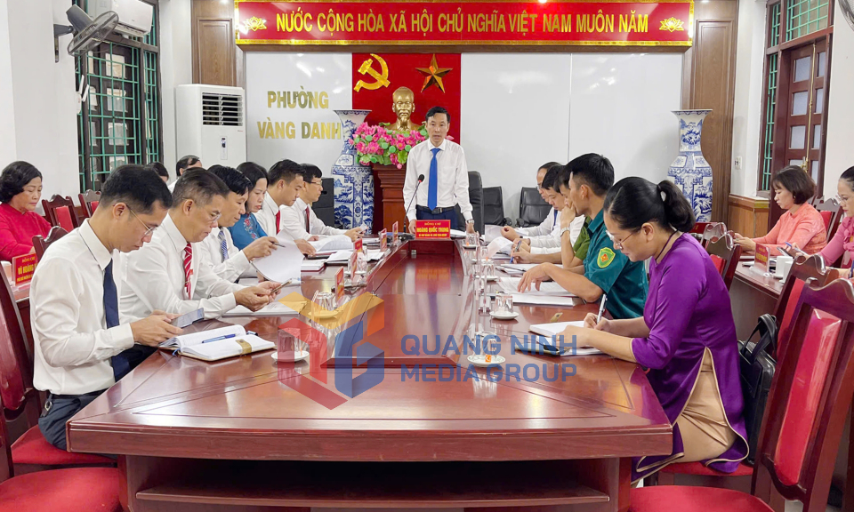Hội nghị BTV, BCH và Kỳ họp thứ nhất HĐND phường Vàng Danh, nhiệm kỳ 2021-2026, tháng 7-2025