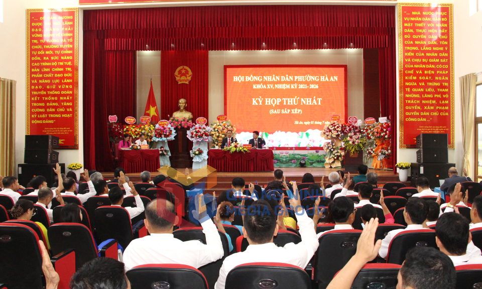 Hội nghị BTV, BCH và Kỳ họp thứ nhất HĐND phường Hà An, nhiệm kỳ 2021-2026, tháng 7-2025