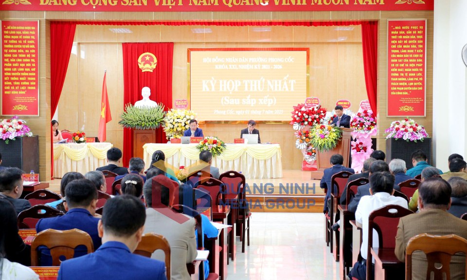 Hội nghị BTV, BCH và Kỳ họp thứ nhất HĐND phường Phong Cốc nhiệm kỳ 2021-2026, tháng 7-2025