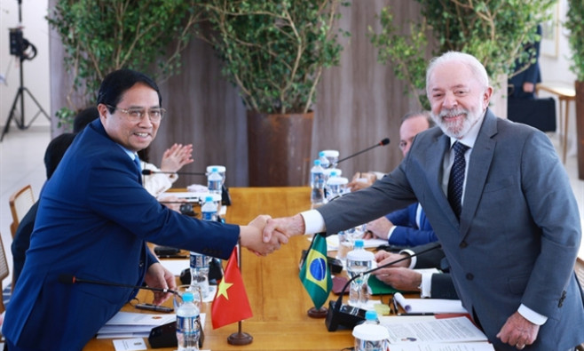 Vietnamese Prime Minister holds talks with Brazilian President in Rio de Janeiro