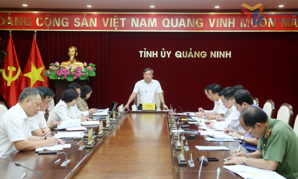 Ban Chỉ đạo Phòng, chống tham nhũng, lãng phí, tiêu cực tỉnh họp phiên thứ 13