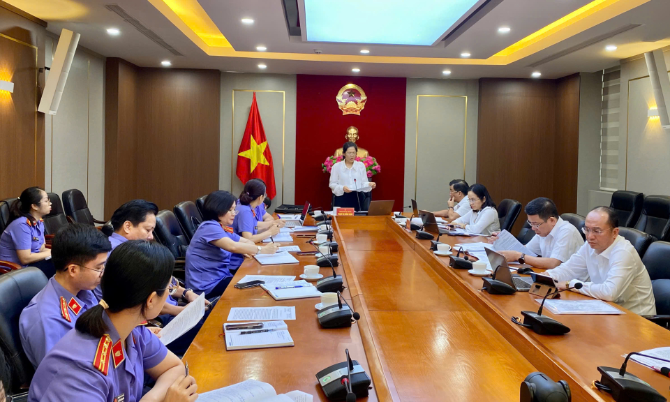Ban Pháp chế HĐND tỉnh thẩm tra báo cáo trước kỳ họp thứ 29 HĐND tỉnh khóa XIV, nhiệm kỳ 2021-2026