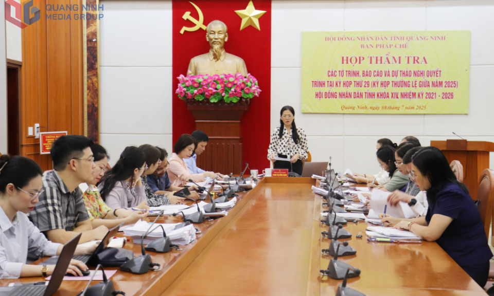 Ban Pháp chế HĐND tỉnh thẩm tra các tờ trình, báo cáo