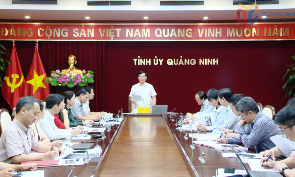 Tiểu ban Tuyên truyền - Khánh tiết Đại hội Đảng bộ tỉnh lần thứ XVI triển khai nhiệm vụ 