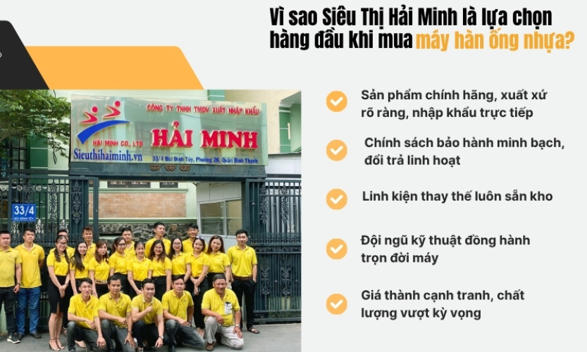Dự án thi công lớn đều dùng máy hàn ống Hải Minh, tại sao?