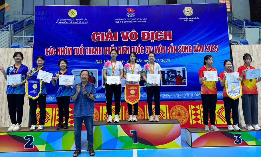 Quảng Ninh giành 4 HCV tại Giải vô địch các nhóm tuổi thanh, thiếu niên quốc gia môn Bắn súng 2025