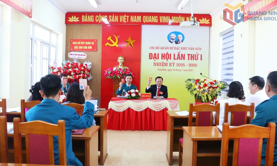 Đại hội Chi bộ Quân sự đặc khu Vân Đồn lần thứ I, nhiệm kỳ 2025-2030
