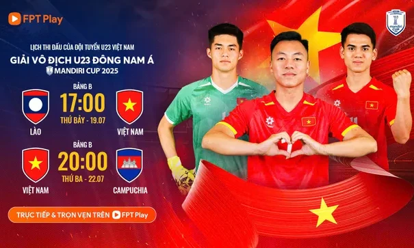 Lịch thi đấu của U23 Việt Nam tại giải U23 Đông Nam Á 2025 mới nhất