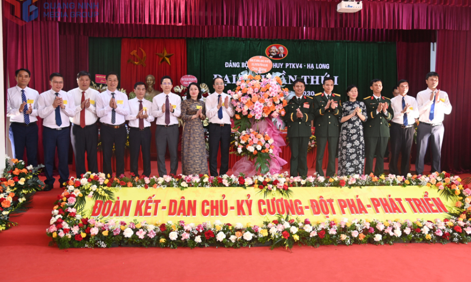 Đại hội Đảng bộ Ban Chỉ huy phòng thủ khu vực 4 - Hạ Long lần thứ I, nhiệm kỳ 2025-2030