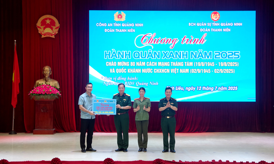 Tuổi trẻ lực lượng vũ trang tỉnh Quảng Ninh: Tổ chức chương trình “Hành quân xanh” năm 2025